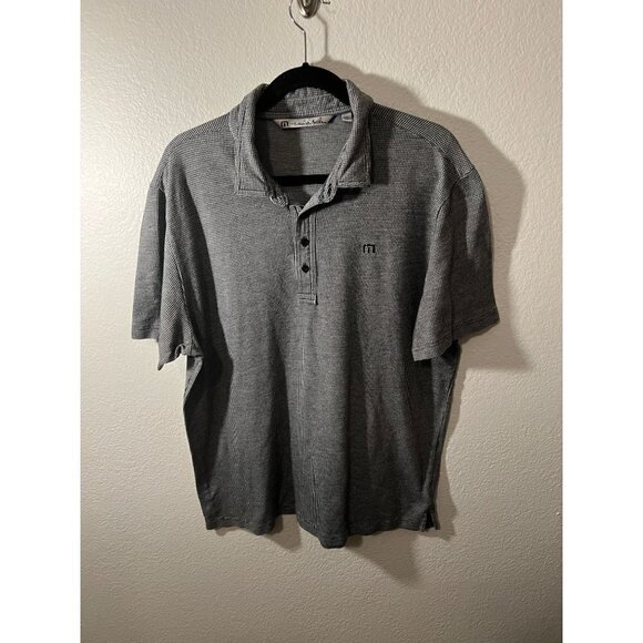 Travis Mathew black and white pattern polo size xl - Picture 1 of 3